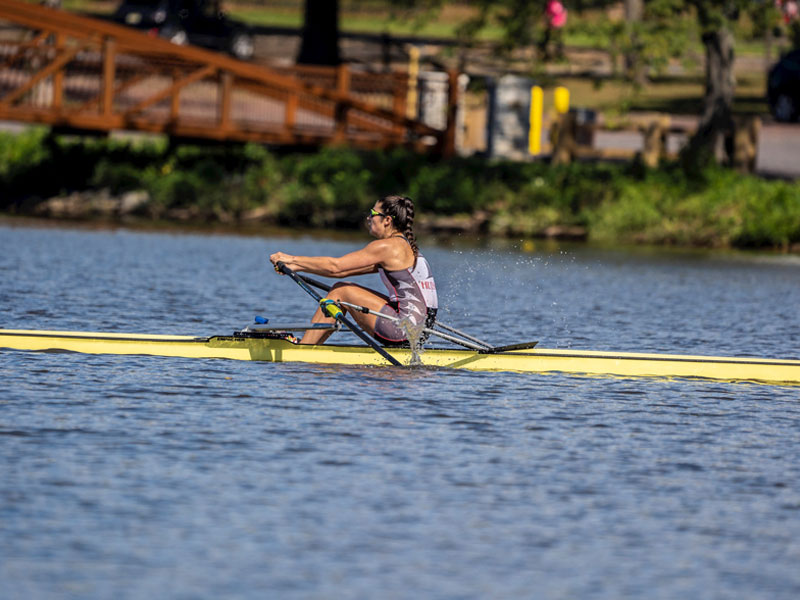 Student Cristina Pretto Rowing